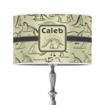 Dinosaur Skeletons 12" Drum Lamp Shade - Poly-film (Personalized)