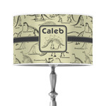 Dinosaur Skeletons 12" Drum Lamp Shade - Poly-film (Personalized)