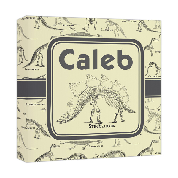 Custom Dinosaur Skeletons Canvas Print - 12x12 (Personalized)