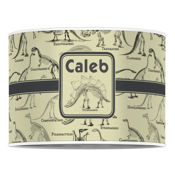 Dinosaur Skeletons 16" Drum Lampshade - FRONT (Poly Film)