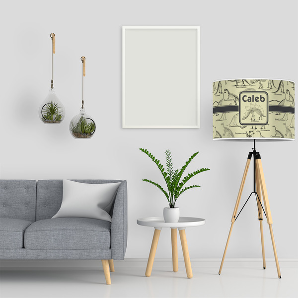 Dinosaur Skeletons 16" Drum Lampshade - LIFESTYLE