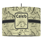 Dinosaur Skeletons Drum Pendant Lamp (Personalized)