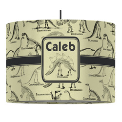 Dinosaur Skeletons Drum Pendant Lamp (Personalized)