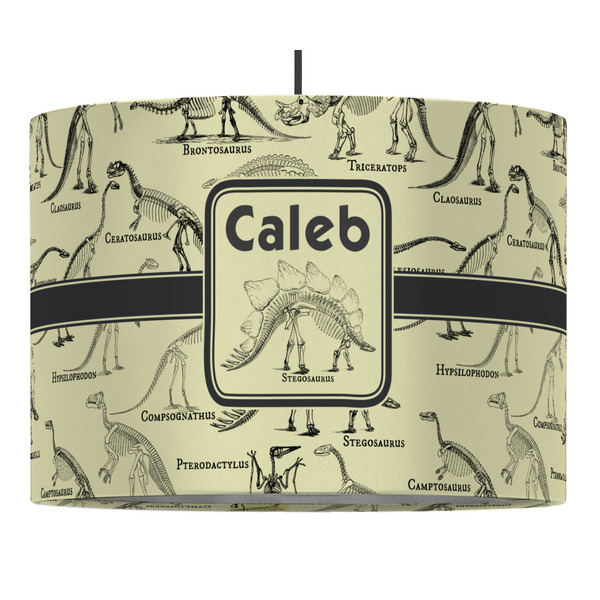 Dinosaur Skeletons 16" Drum Lampshade - PENDANT (Fabric)