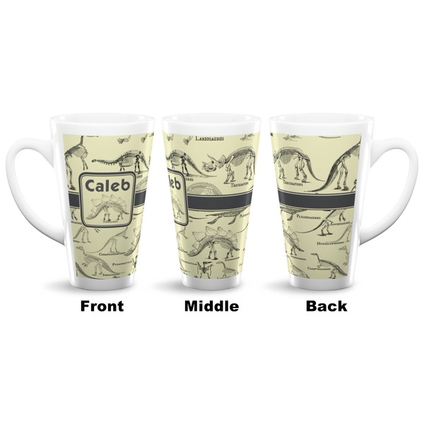 Dinosaur Skeletons 16 Oz Latte Mug - Approval