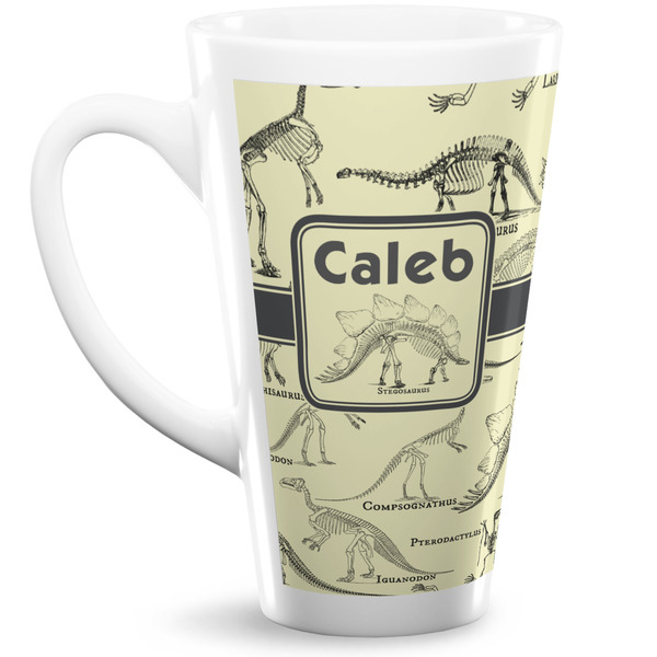 Custom Dinosaur Skeletons Latte Mug (Personalized)