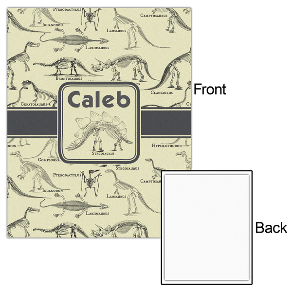 Dinosaur Skeletons 16x20 - Matte Poster - Front & Back