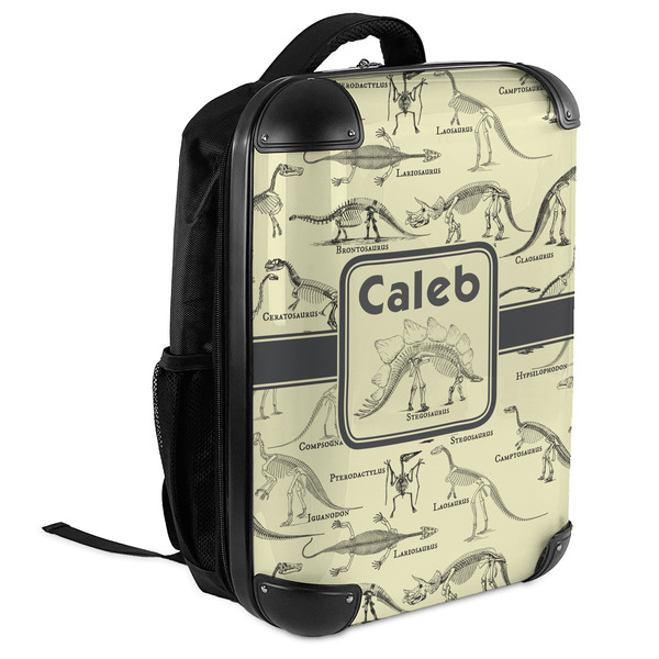 Dinosaur Skeletons 18" Hard Shell Backpacks - ANGLED VIEW