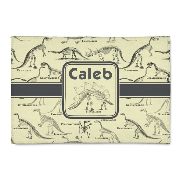 Custom Dinosaur Skeletons 2' x 3' Indoor Area Rug (Personalized)