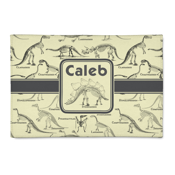 Custom Dinosaur Skeletons Patio Rug (Personalized)