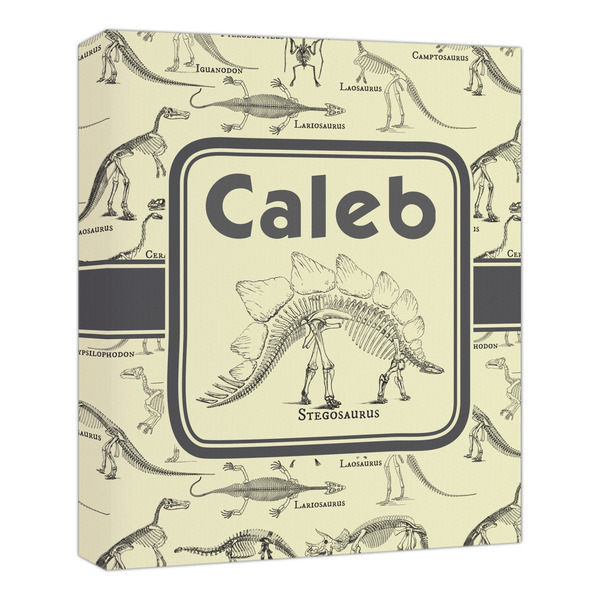 Custom Dinosaur Skeletons Canvas Print - 20x24 (Personalized)