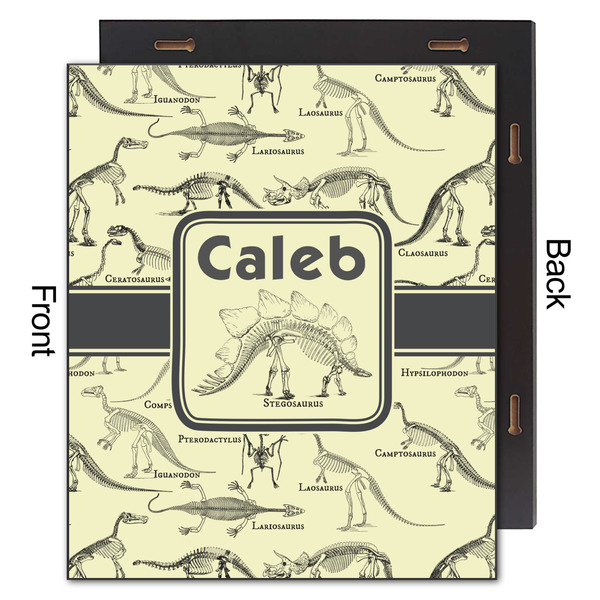 Dinosaur Skeletons 20x24 Wood Print - Front & Back View