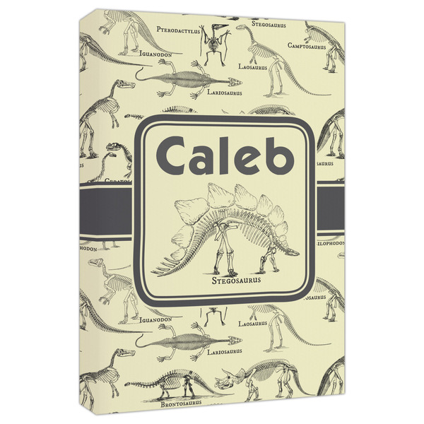 Custom Dinosaur Skeletons Canvas Print - 20x30 (Personalized)