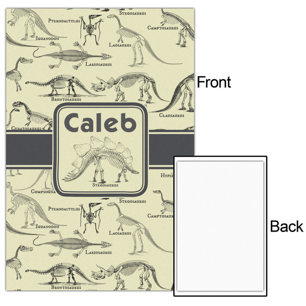 Dinosaur Skeletons 20x30 - Matte Poster - Front & Back