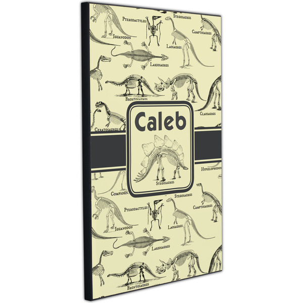 Dinosaur Skeletons 20x30 Wood Print - Angle View