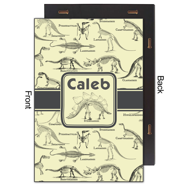 Dinosaur Skeletons 20x30 Wood Print - Front & Back View