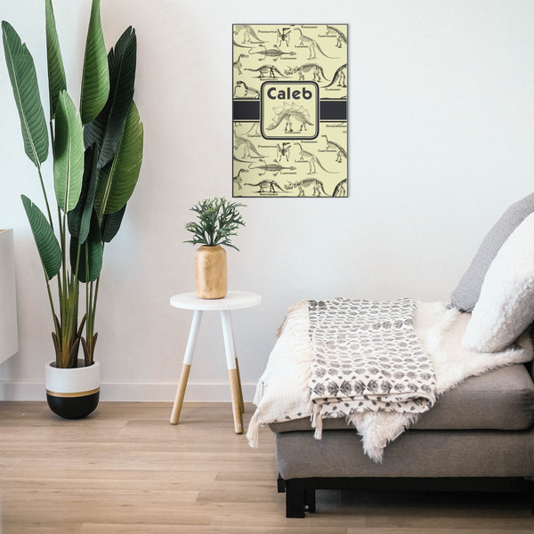 Dinosaur Skeletons 20x30 Wood Print - In Context