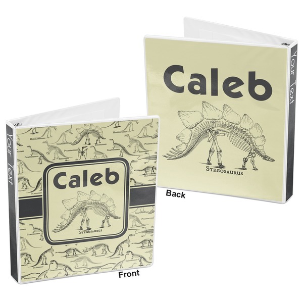 Dinosaur Skeletons 3-Ring Binder Front and Back