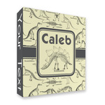 Dinosaur Skeletons 3 Ring Binder - Full Wrap - 2" (Personalized)