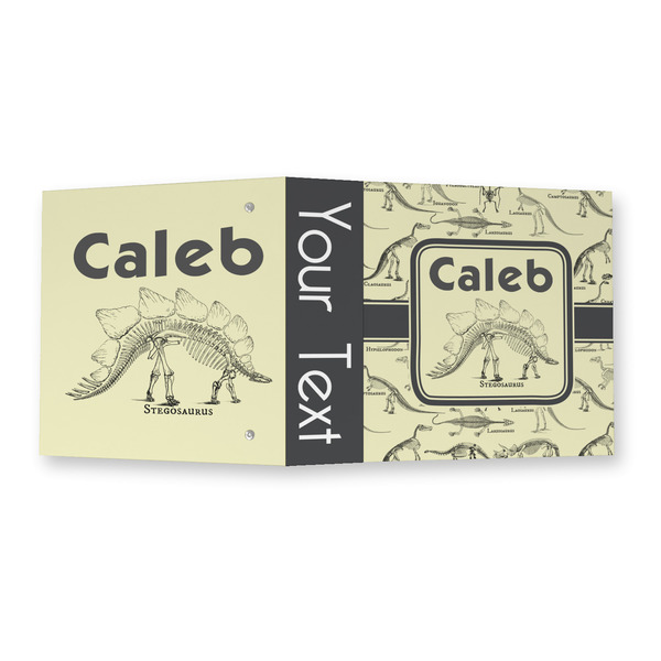 Dinosaur Skeletons 3 Ring Binders - Full Wrap - 2" - OPEN OUTSIDE