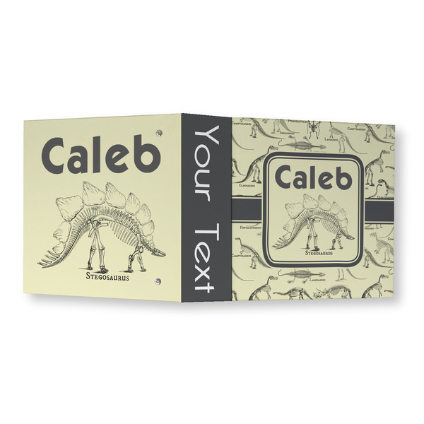 Dinosaur Skeletons 3 Ring Binders - Full Wrap - 3" - OPEN OUTSIDE