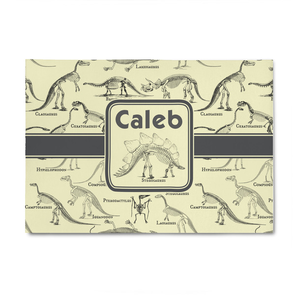 Custom Dinosaur Skeletons 4' x 6' Indoor Area Rug (Personalized)