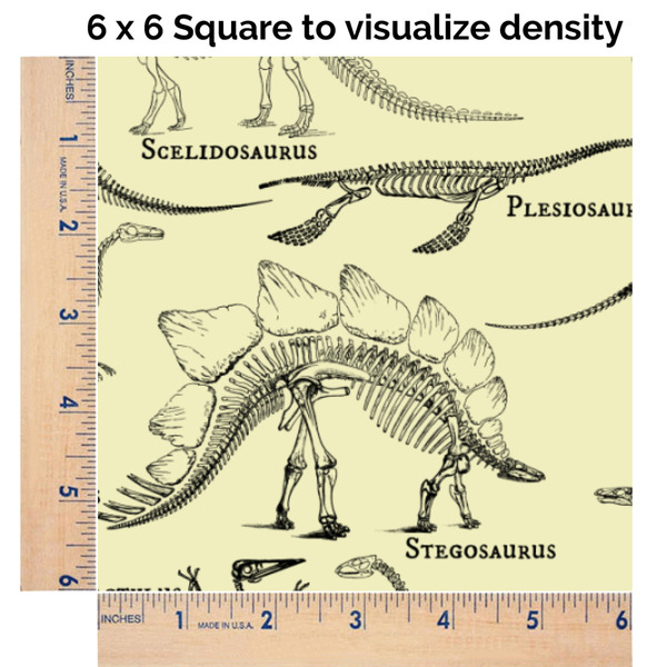 Dinosaur Skeletons 6x6 Swatch of Fabric