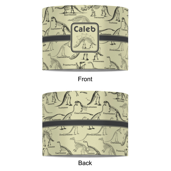 Dinosaur Skeletons 8" Drum Lampshade - APPROVAL (Fabric)