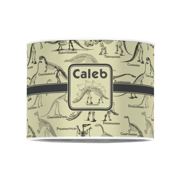 Dinosaur Skeletons 8" Drum Lampshade - FRONT (Poly Film)