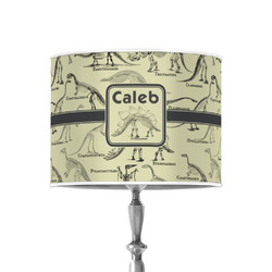 Dinosaur Skeletons 8" Drum Lamp Shade - Poly-film (Personalized)