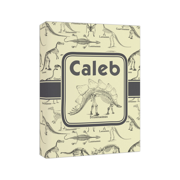 Dinosaur Skeletons 8x10 - Canvas Print - Angled View