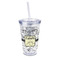 Dinosaur Skeletons 16oz Double Wall Acrylic Tumbler with Lid & Straw - Full Print (Personalized)