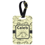 Dinosaur Skeletons Metal Luggage Tag w/ Name or Text
