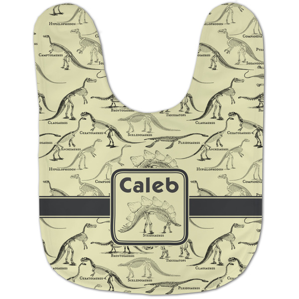 Dinosaur Skeletons Baby Bib - AFT flat
