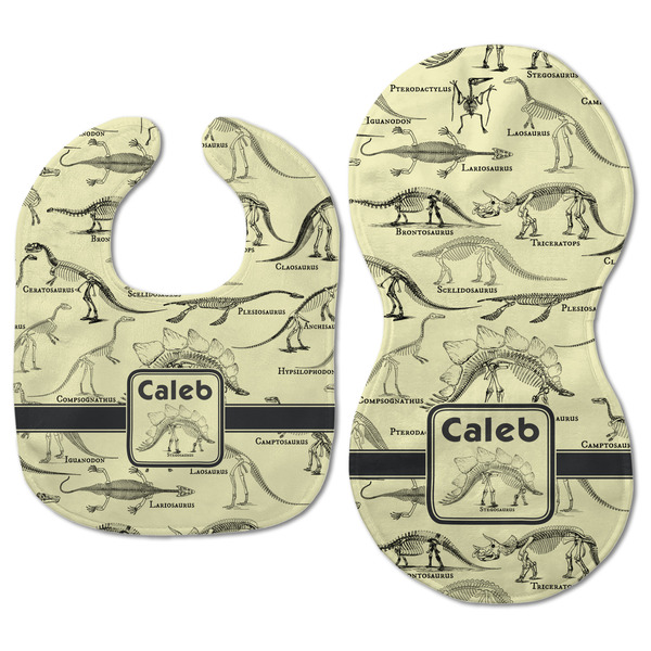 Dinosaur Skeletons Baby Bib & Burp Set - Approval (new bib & burp)