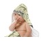 Dinosaur Skeletons Baby Hooded Towel on Child