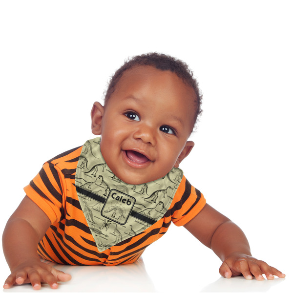 Dinosaur Skeletons Bandana Bib - (Lifestyle 1 boy)