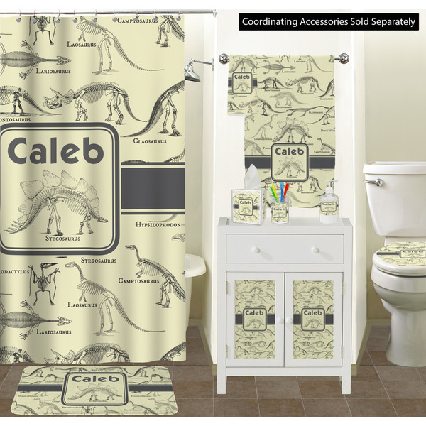 Dinosaur Skeletons Bathroom Scene