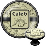 Dinosaur Skeletons Cabinet Knob (Black) (Personalized)