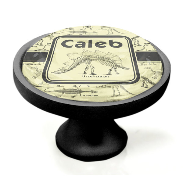 Dinosaur Skeletons Black Custom Cabinet Knob (Side)