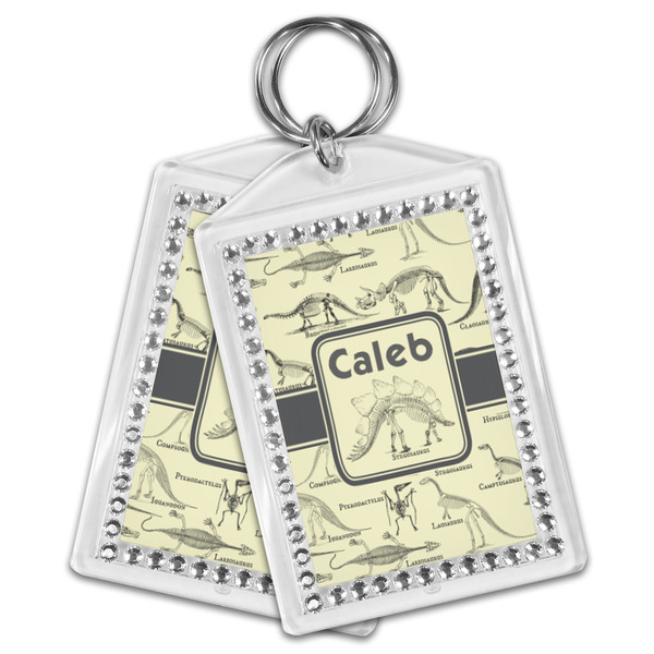 Dinosaur Skeletons Bling Keychain - MAIN