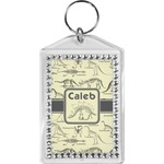 Dinosaur Skeletons Bling Keychain (Personalized)