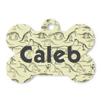 Dinosaur Skeletons Bone Shaped Dog ID Tag (Personalized)