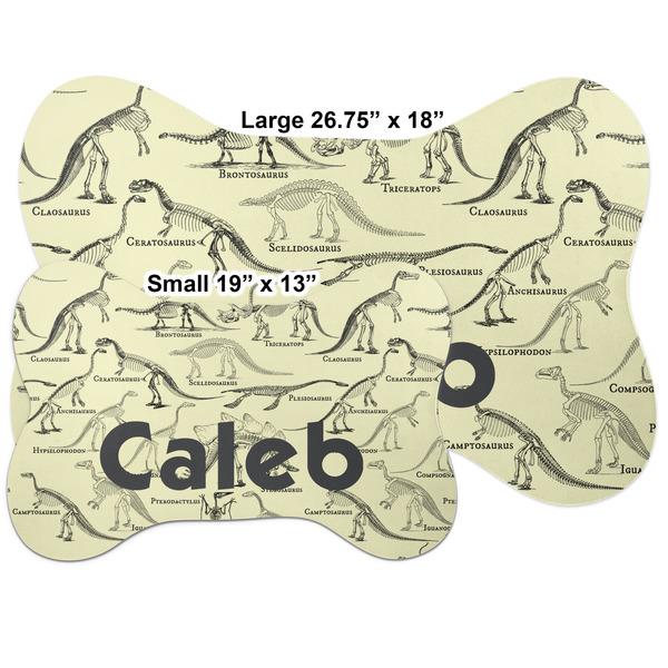 Dinosaur Skeletons Bone Shaped Mat Comparison