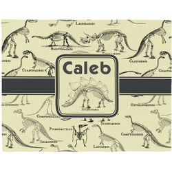 Dinosaur Skeletons Woven Fabric Placemat - Twill w/ Name or Text