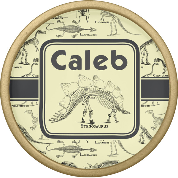 Dinosaur Skeletons Cabinet Knob - Gold - Front