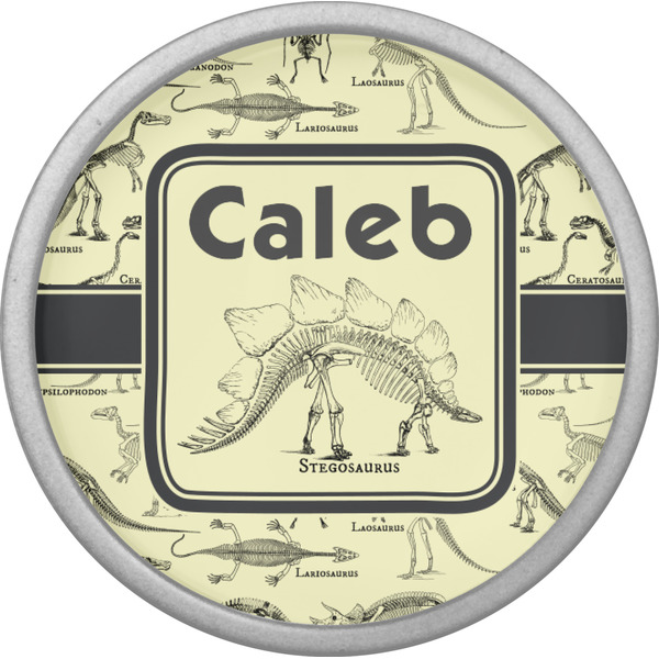 Dinosaur Skeletons Cabinet Knob - Nickel - Front