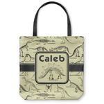 Dinosaur Skeletons Canvas Tote Bag - Small - 13"x13" (Personalized)