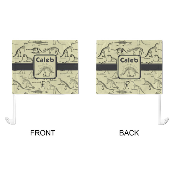 Dinosaur Skeletons Car Flag - Large - APPROVAL