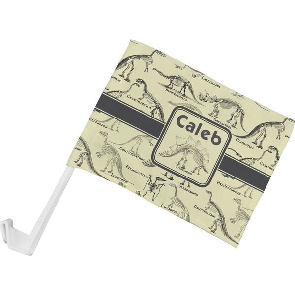 Custom Dinosaur Skeletons Car Flag - Small w/ Name or Text